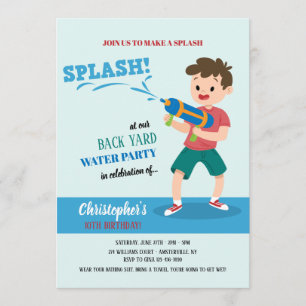 Water-gun Party Invitation