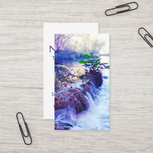 water haze business card (Front/Back In Situ)