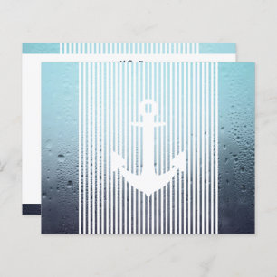 water haze nautical anchor invitation flyer
