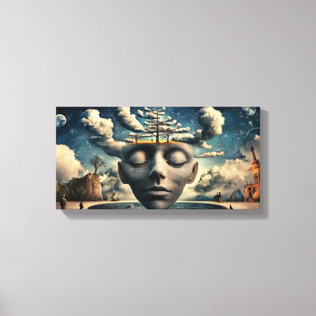 Water hole alignment Stretched Canvas Print (Front)