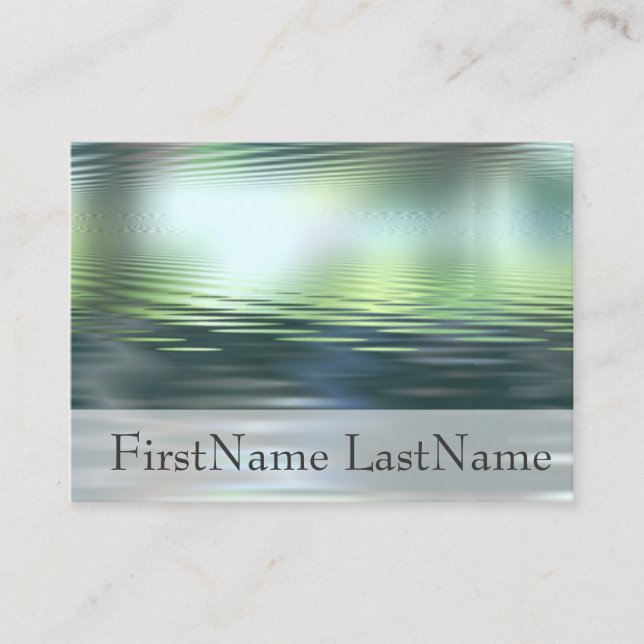 Water Horizon Custom Indestructible Business Cards (Front)
