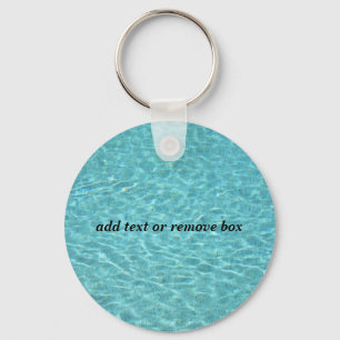 water in a swimming pool key ring
