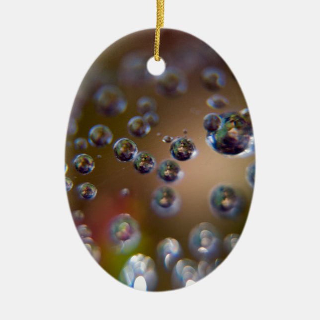 Water in Motion Ceramic Tree Decoration (Front)