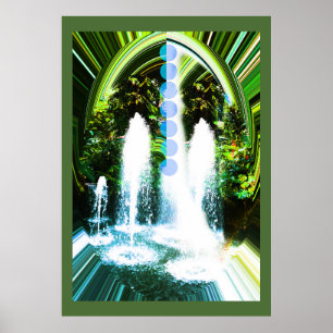 Water in nature poster