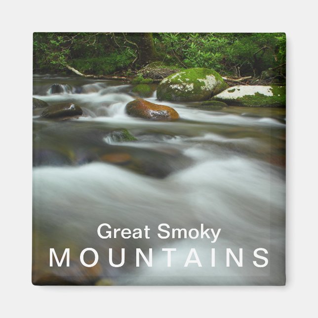Water in the Great Smoky Mountains National Park Magnet (Front)