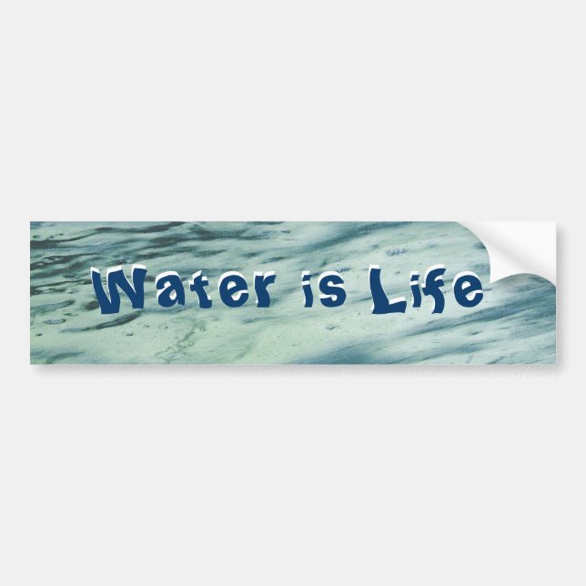 Water is Life Bumper Sticker (Front)