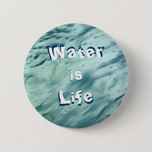 Water is Life Button