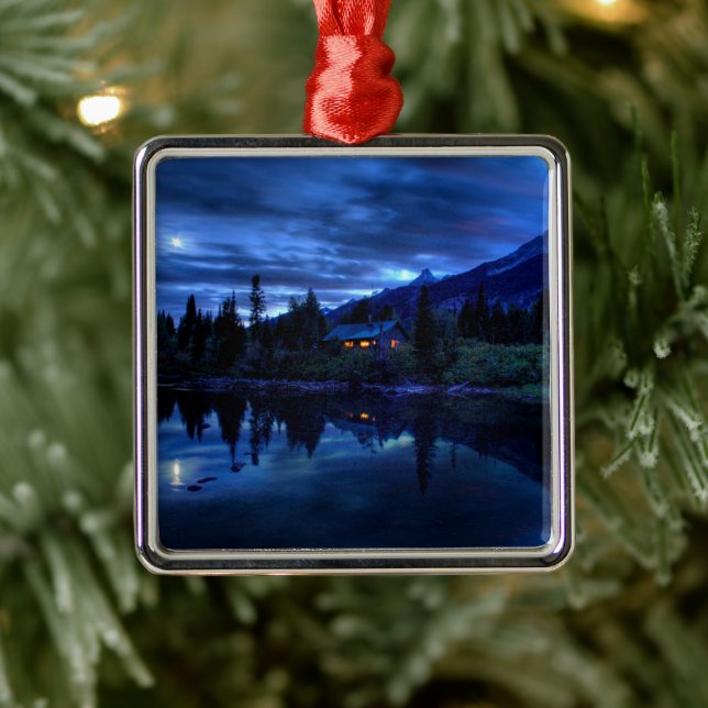 Water | Jenny Lake Grand Teton National Park Metal Tree Decoration (Tree)
