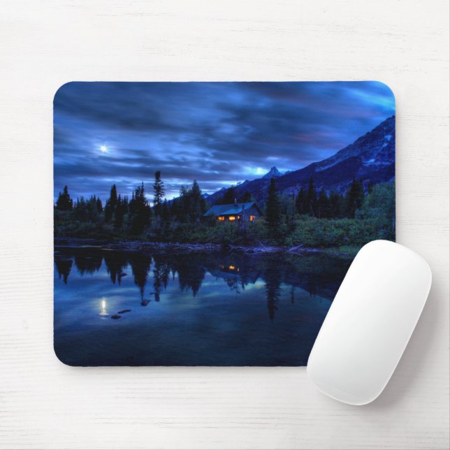 Water | Jenny Lake Grand Teton National Park Mouse Mat (With Mouse)