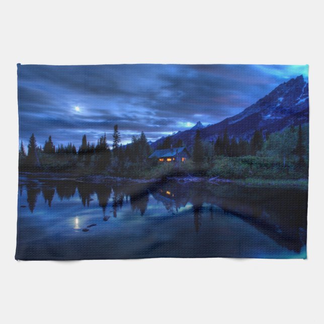 Water | Jenny Lake Grand Teton National Park Tea Towel (Horizontal)