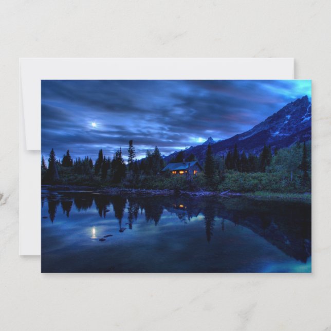 Water | Jenny Lake Grand Teton National Park Thank You Card (Front)