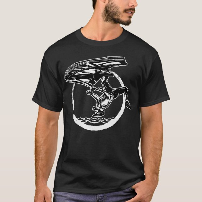 Water Jet Skier Back Flip Design Summer Gift  Jet  T-Shirt (Front)
