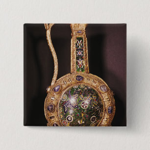 Water jug presented to Charlemagne 15 Cm Square Badge