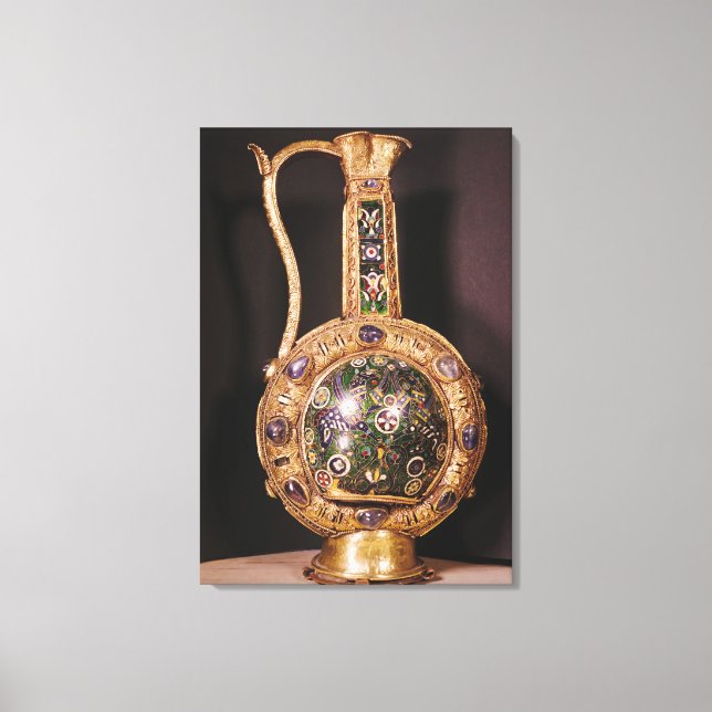 Water jug presented to Charlemagne Canvas Print (Front)