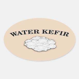 Water Kefir Oval Sticker