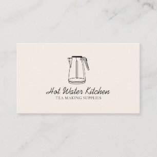 Water Kitchen Tea Bowler Business Card