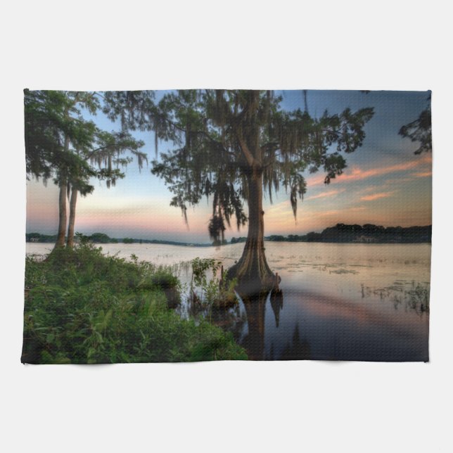 Water | Kraft Azalea Park Maitland Florida Tea Towel (Horizontal)