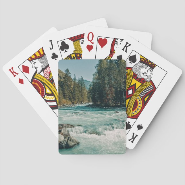 Water | Kucherla River, Altai Mountains Playing Cards (Back)