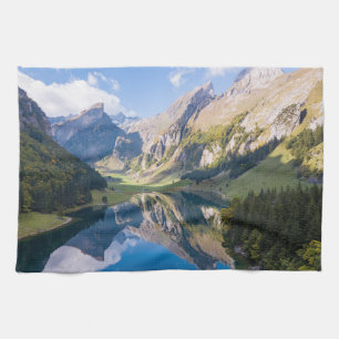 Water Lake Alpsee Switzerland Tea Towel
