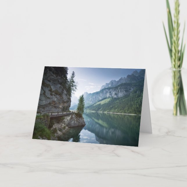 Water | Lake Gosau Salzkammergut Austria Card (Front)