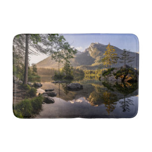 Water Lake Hintersee Berchtesgaden Germany Bath Mat