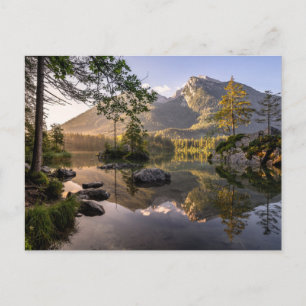 Water Lake Hintersee Berchtesgaden Germany Postcard