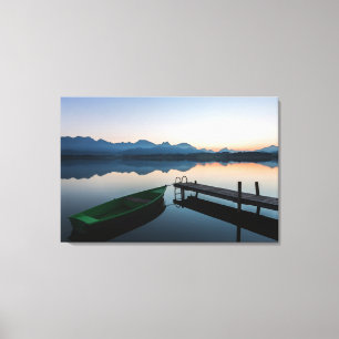 Water   Lake Hopfen Bavarian Alps Germany Canvas Print