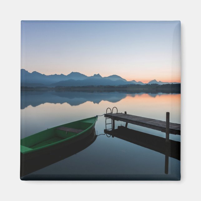 Water | Lake Hopfen Bavarian Alps Germany Magnet (Front)