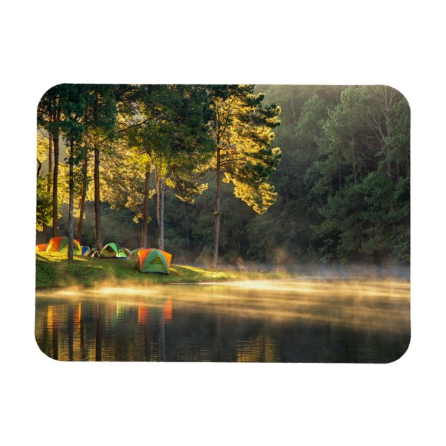 Water | Lake in Meahongson, Thailand Magnet (Horizontal)