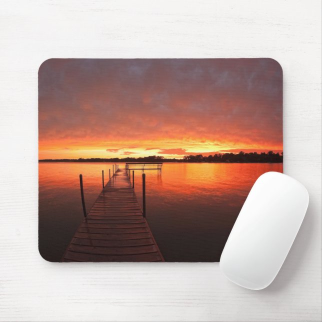 Water | Lake Minnetonka, Minnesota Mouse Mat (With Mouse)