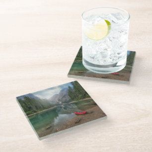 Water   Lake South Tyrol, Italy Glass Coaster