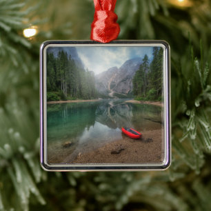 Water Lake South Tyrol, Italy Metal Tree Decoration