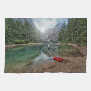 Water Lake South Tyrol, Italy Tea Towel