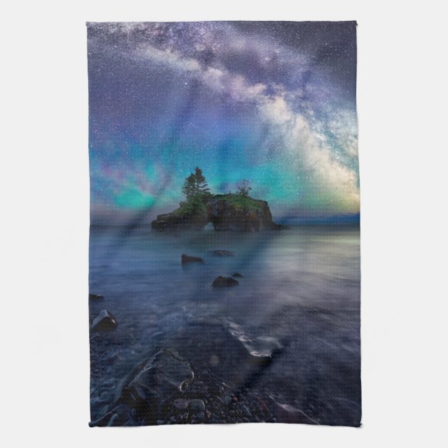 Water | Lake Superior Minnesota Tea Towel (Vertical)