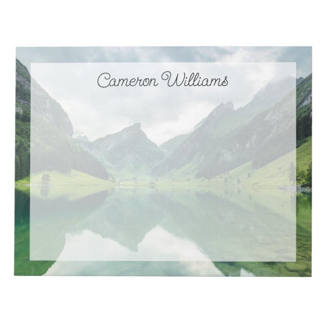 Water | Lake Swiss Alps Notepad (Front)