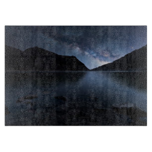 Water Lakeshore at Night Cutting Board