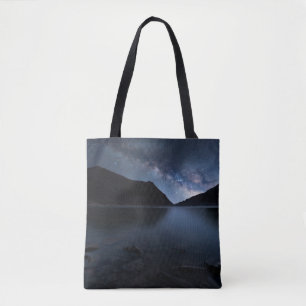 Water Lakeshore at Night Tote Bag