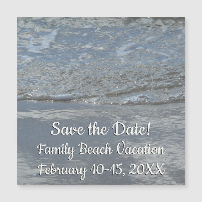 Water Lapping on the Beach Abstract Photography (Front)