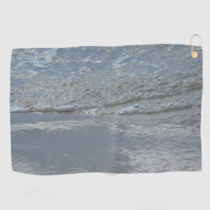 Water Lapping on the Beach Abstract Photography Golf Towel