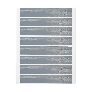 Water Lapping on the Beach Abstract Photography Wrap Around Label