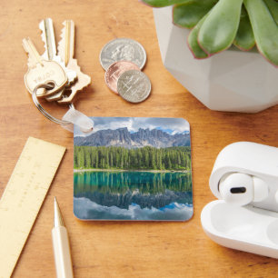 Water Latemar Mountain Range Key Ring