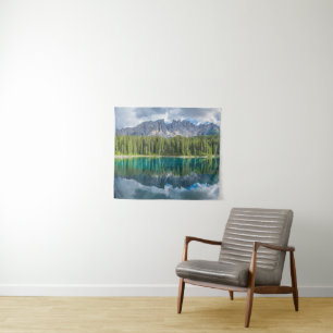 Water Latemar Mountain Range Tapestry