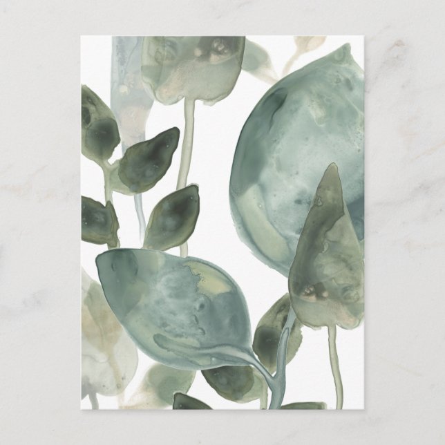 Water Leaves - Watercolor Postcard (Front)