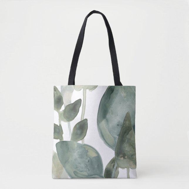 Water Leaves - Watercolor Tote Bag (Front)