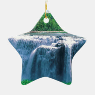 Water Letchworth State Park New York Ceramic Tree Decoration