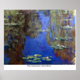 Water Lilies6_lg by Claude Monet Poster