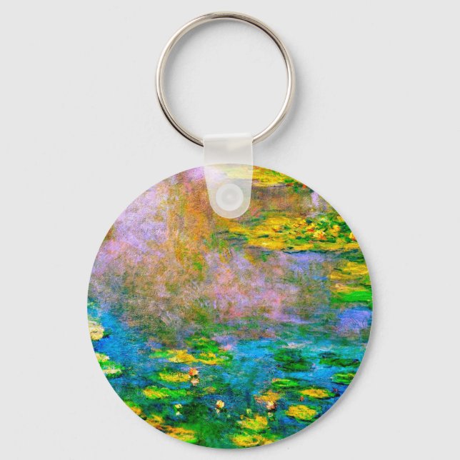 water-lilies-013 key ring (Front)
