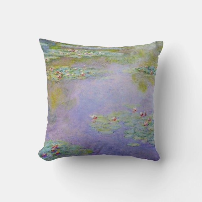 Water Lilies 1903 Claude Monet Fine Art Cushion (Front)