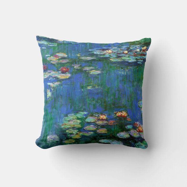 Water Lilies 1916 Claude Monet Fine Art Cushion (Front)