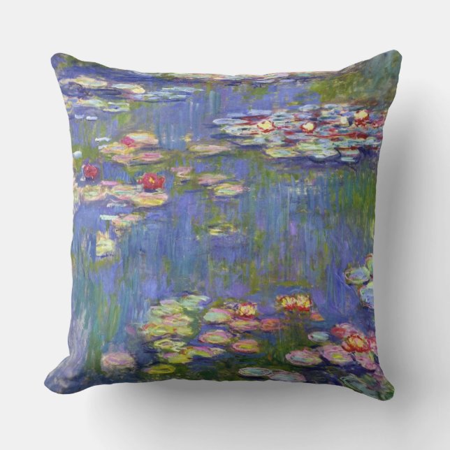 Water Lilies 1916 Claude Monet Fine Art Outdoor Cushion (Front)